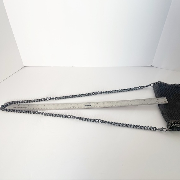 Leather Borse in Pelle snake embossed Chain Wrapped Crossbody bag - Picture 8 of 9